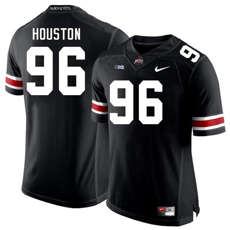 Men #96 Eddrick Houston Ohio State Buckeyes College Football Jerseys Stitched-Black